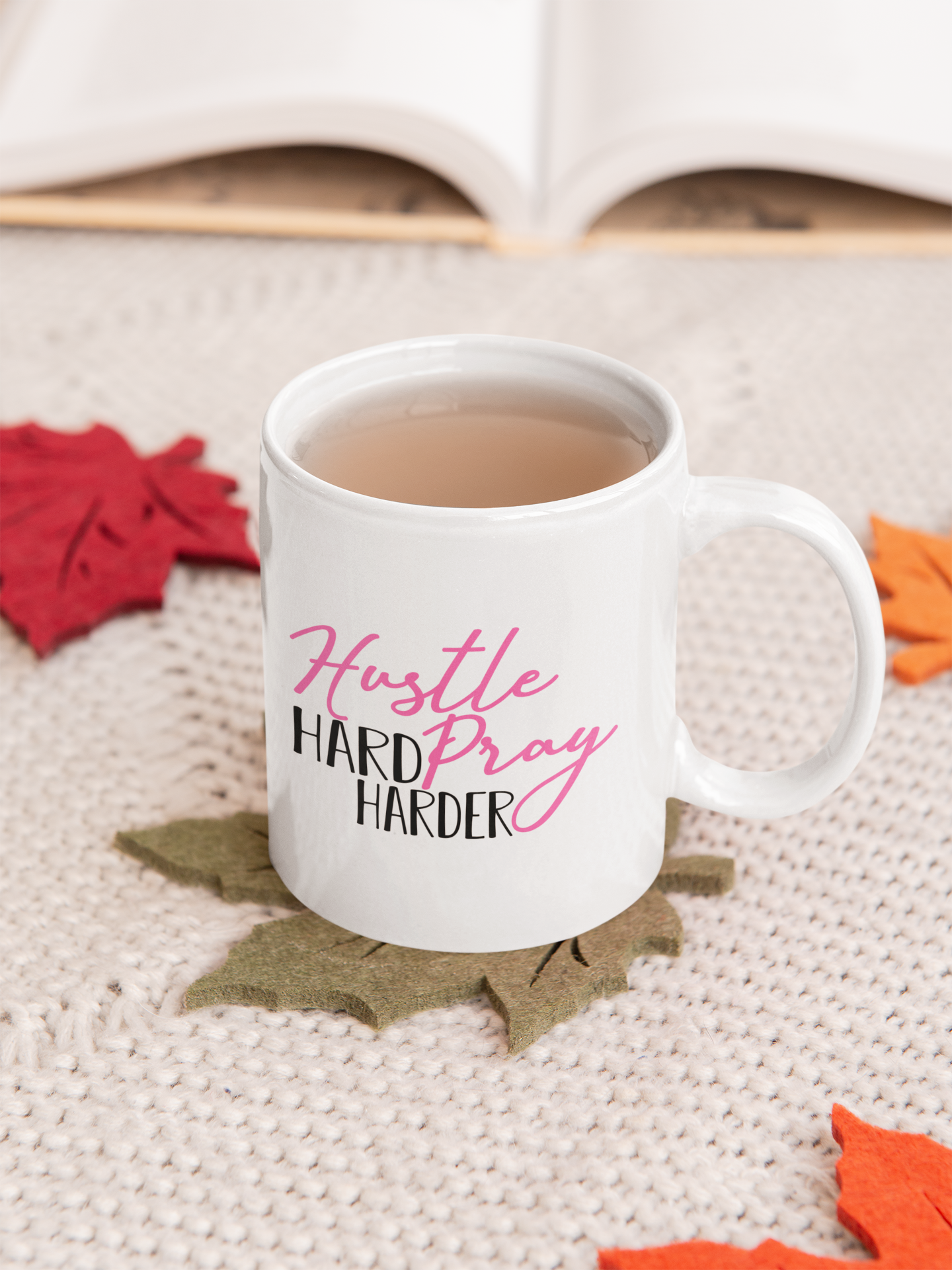 Hustle Hard Pray Harder T-Shirt and Mug Bundle